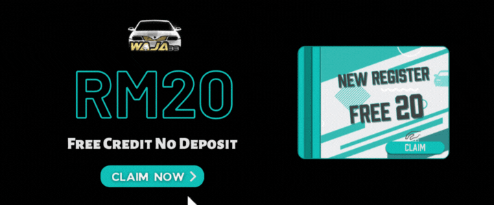 Waja33 Free Credit Slot RM20 - Promotion Banner
