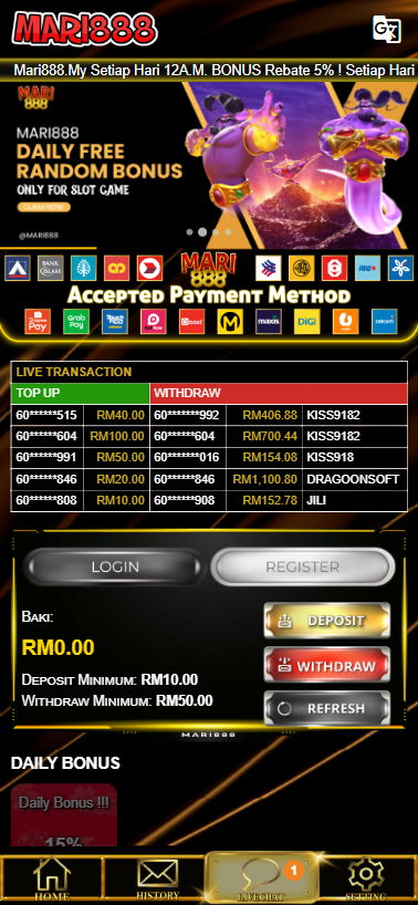 Mari888 - Homepage - waja33a