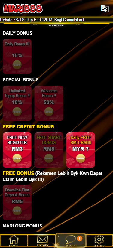 Mari888 - Promotion - waja33a