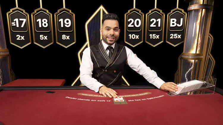 First Person Lightning Blackjack - Gameplay 1 - waja33a