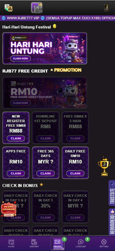 RJBET77 - Promotion - waja33a